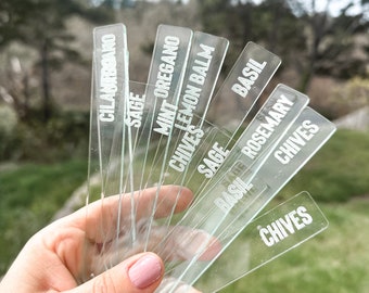 Custom Engraved Garden Markers Acrylic Plant Markers