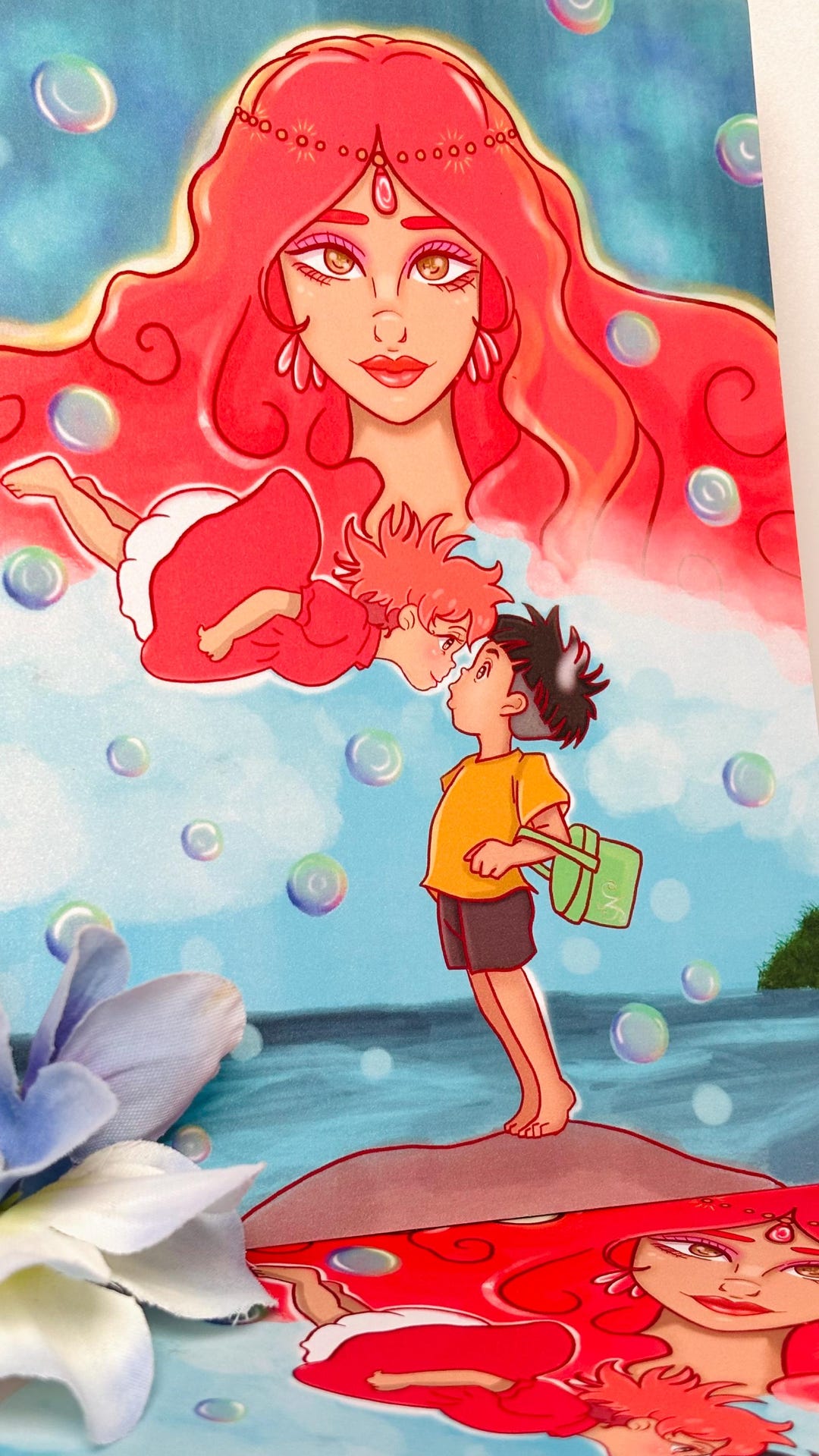 Ponyo Inspired Print | Whimsical Print | 5x7 | 8x6 | Art [NO AI] - Etsy