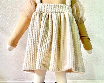 Natural Cable Knit Pinafore Dress for Girls 9M-12Yrs / Fall and Winter Dress / Cable Knit Dress