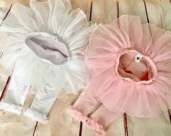 Fluffy and Full Tutu Leggings / Pettiskirt Leggings for Girls / Many Colors Available—-0M-12yrs