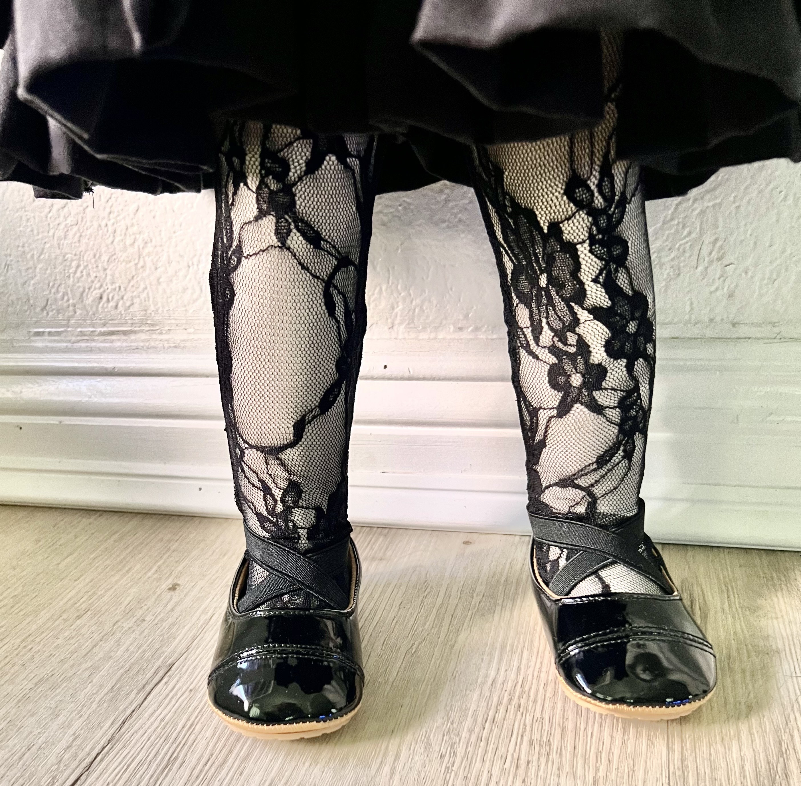 Ladies lace clearance tights