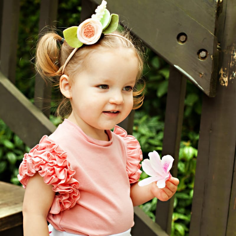 Girl's Ruffle Sweatshirt main image 1