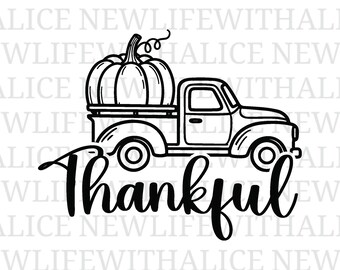 Wdzięczny plik SVG Farmhouse Script Cut dla Cricut Silhouette Naklejka na koszulkę i kubek Naklejka Ścienna Harvest Fall Decor