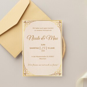 Wedding invitation elegant design