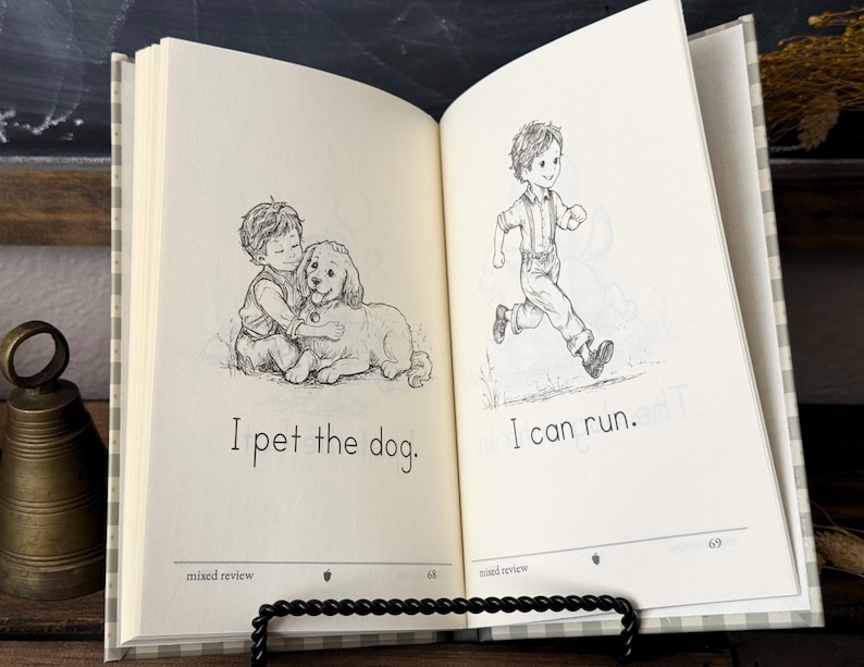 Libros de lectura decodificables de fonética para jardín de infancia / Libro CVC sobre la ciencia de la lectura / Currículo de educación en el hogar sobre vocales cortas / Libro infantil clásico / Impreso imagen 7