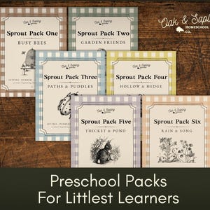Preschool Learning Activities Bundle | Kindergarten Phonics, Early Math & Letter Recognition Homeschool | Patterns Tracing Cutting Poems PDF