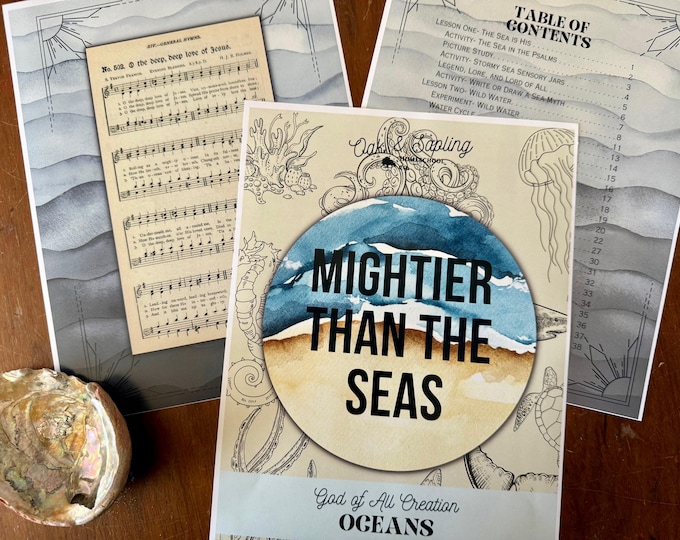Featured listing image: Homeschool Science: God of Creation - Oceans Unit (PDF Download K-6)