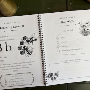 Letter Sounds Homeschool Curriculum, Foundations 1-5 Bundle, Christian Kindergarten Phonics, Science of Reading Early Literacy PRINTED image 13