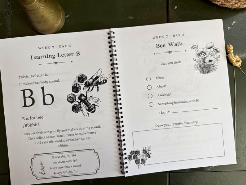 Letter Sounds Homeschool Curriculum, Foundations 1-5 Bundle, Christian Kindergarten Phonics, Science of Reading Early Literacy PRINTED image 13