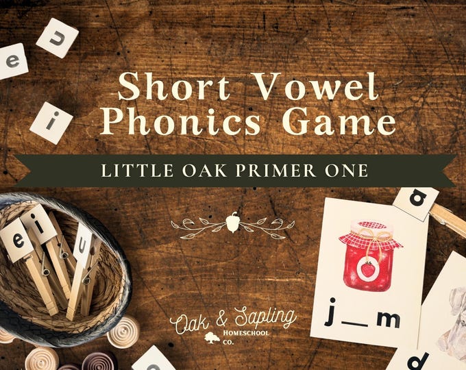 Featured listing image: CVC Words Game Kindergarten | Phonics Blending Activity | Learn to Read Homeschool | Short Vowel Word Practice | Beginning Reading Game