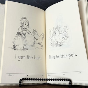 Libros de lectura decodificables de fonética para jardín de infancia / Libro CVC sobre la ciencia de la lectura / Currículo de educación en el hogar sobre vocales cortas / Libro infantil clásico / Impreso imagen 8