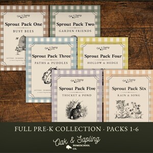 Preschool Learning Activities Bundle | Kindergarten Phonics, Early Math & Letter Recognition Homeschool | Patterns Tracing Cutting Poems PDF image 4