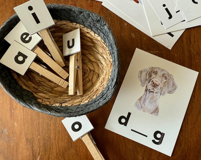 Featured listing image: Short Vowel CVC Learning Game