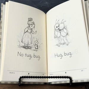Libros de lectura decodificables de fonética para jardín de infancia / Libro CVC sobre la ciencia de la lectura / Currículo de educación en el hogar sobre vocales cortas / Libro infantil clásico / Impreso imagen 6
