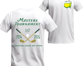 Masters Tournament Est 1934 Golf T Shirt Vintage Golf Tournament Typography With Classic Established 1934 Graphic Trendy Graphic Gift