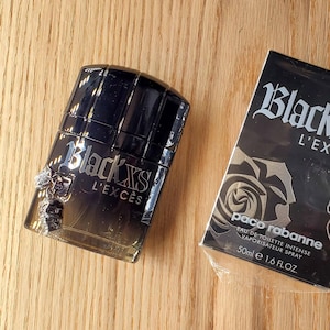 ブラック XS L'Exces for Him パコ ラバンヌ フォーメン EDT スプレー 50 ml 1.7 oz、ヴィンテージ、レア、未開封