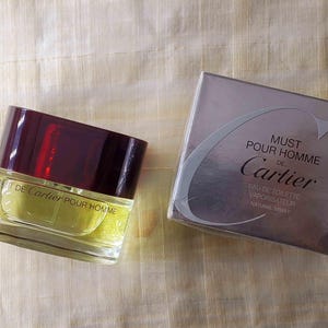 Must de Cartier Pour Homme Cartier for men EDT Spray 100 ml 3.4 oz OR 50 ml 1.7 oz, Rare, Vintage, Sealed