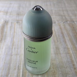 Pasha de Cartier Fraicheur Menthe Cartier voor mannen EDT-spray 100 ml 3,4 oz, zeldzaam, vintage, tester