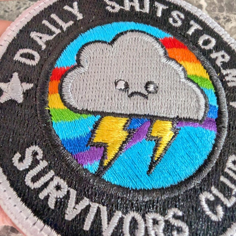 Shithook Patch Funny Patch Daily Shitstorm Embroidery Design – Digital File for ...