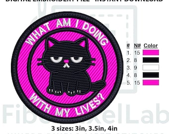 Stickdatei für Katzenliebhaber - zum sofortigen Download