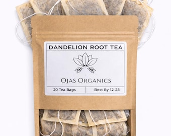 Bolsitas de té orgánico de raíz de diente de león (2 g)