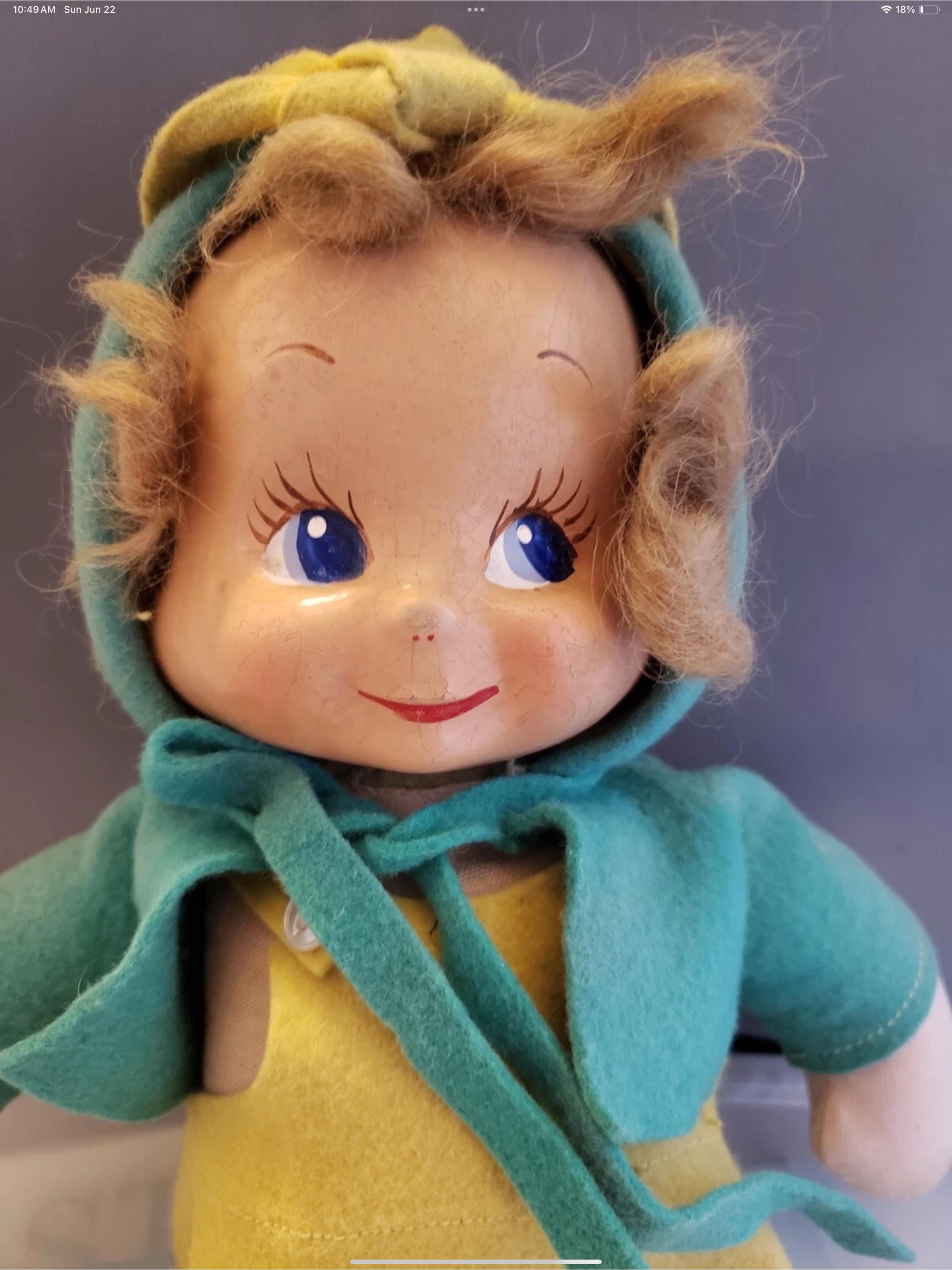Doll Trudy Composition | Vintage 0 Face 1 3-Face c1946 Antique 