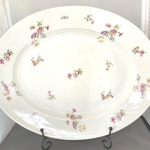 Limoges France Floral Platter: L Bernardaud & Co Porcelain Serving Tray