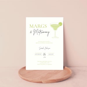 Margs and Matrimony Bridal Shower Invitation | Margarita Theme Bridal Shower invitation