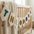 Personalized Felt Name Bunting, Vintage Nursery Decor. product logo