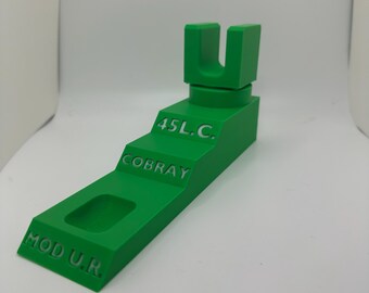 Custom Pistol Stand designed for Cobray Model U.R. 3D printed safe storage