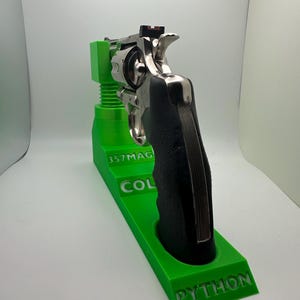 Pistol Stand Colt Python 3D Printed safe storage