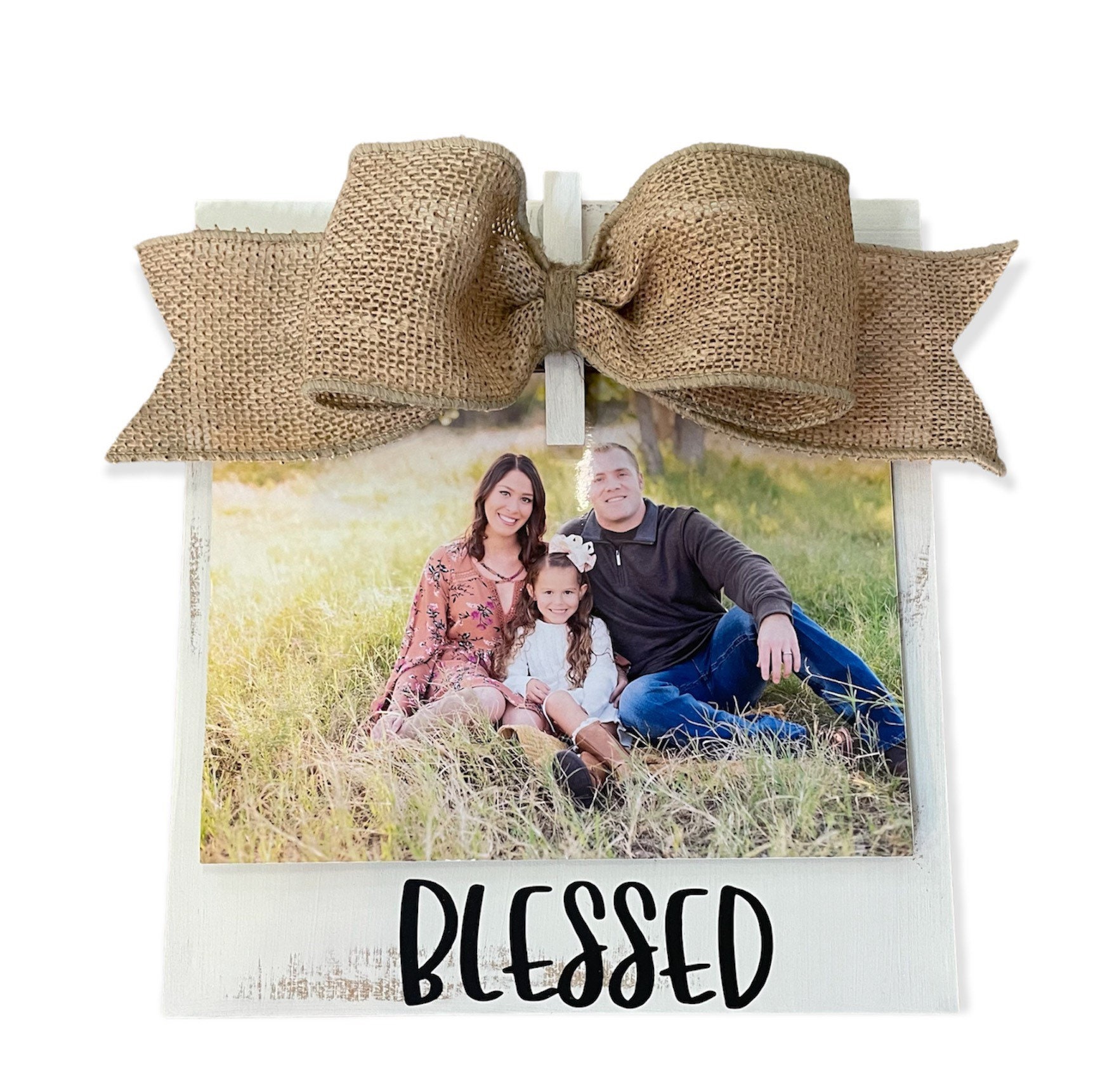 Simply Blessed Metal Scroll 4 x 4 picture frame Love is a precious gift