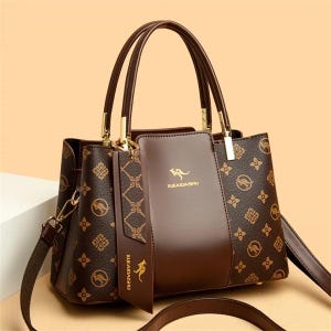 Luxus-Handtasche Mode-Druck Große Kapazitäts-weiches Leder-Frauen-Schulter-Umhängetasche Freizeit Designer Damen Geldbeutel und Handtasche