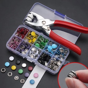 50 Sets Five-Claw Snap Buttons | Invisible Metal Buckle Clamp for Baby Clothes, Shoes, Bags, Belts | DIY Sewing Fasteners Kit