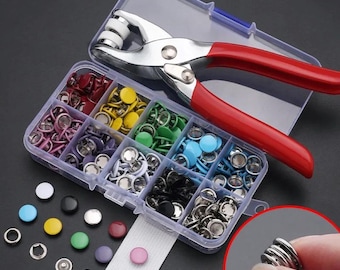 50 Sets Five-Claw Snap Buttons | DIY Sewing Fasteners Kit