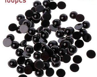100pc Plastic Safety Eyes, Amigurumi Doll Making (8-14mm)