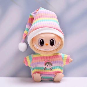 17cm Labubu Doll Clothes Set – Cute Plush Dress Up Outfit, Trendy Garment Suit for Labubu Toy Accessories