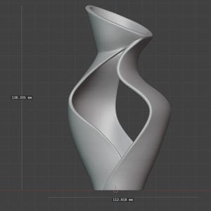 3D Printed Twisted Vase: Modern Sculpture, Green Home Decor - Etsy