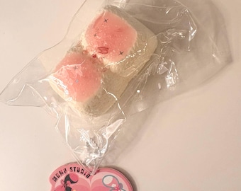 Juguete blando de tarta Taba realista / Antiestrés / Diversión única / Juguete de slime hecho a mano