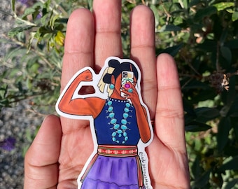 Sticker femme forte diné