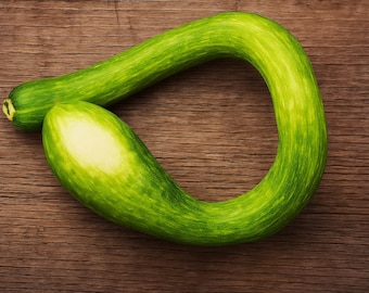 25 Tromboncino Squash Seeds, Unique Heirloom Zucchini, Vigorous, Versatile Summer & Winter Squash