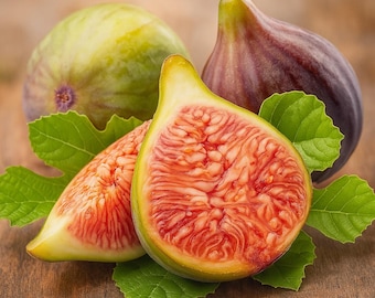 Celeste Fig, Also Known as Sugar Fig. Rooted Plant Shipped in 3