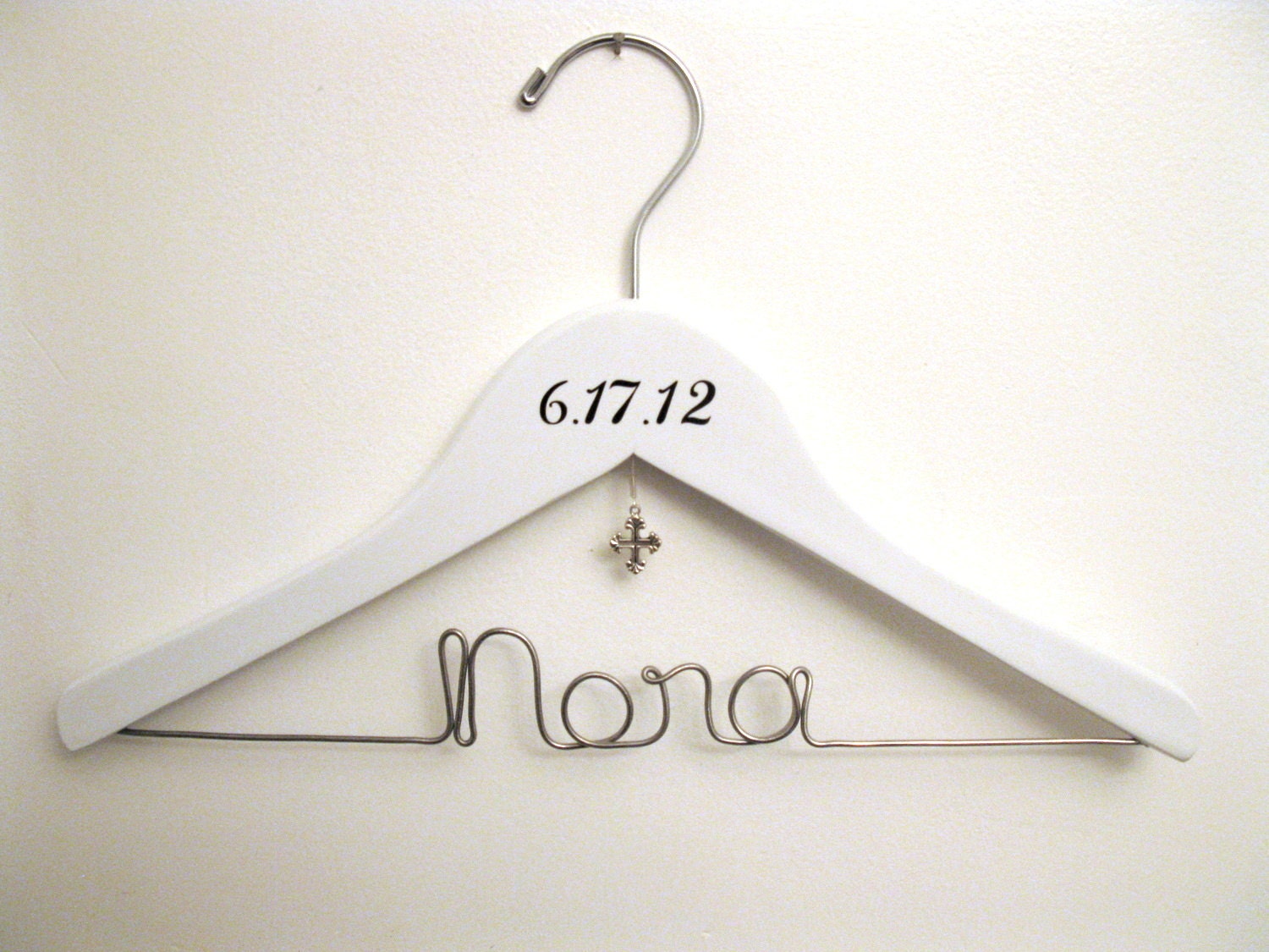 Baptism / Christening Cross Hanger Gift  -Personalized & Custom for C…