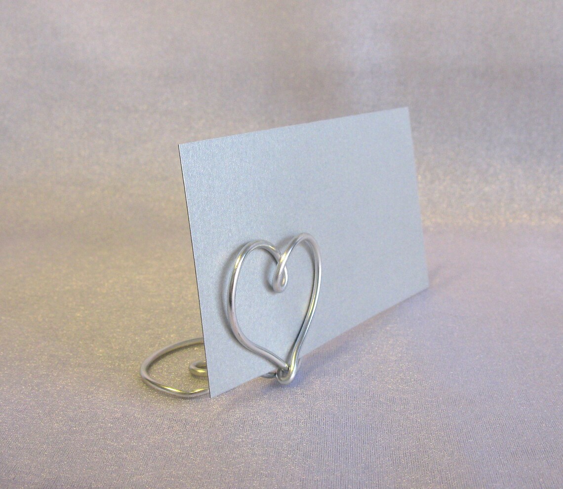 Heart Table Place Card Holders SET OF 12 for Weddings Etsy