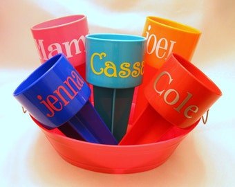 Beach Cup Holder, Personalized with Names, Spring Break Cup Holder, Drink Holder for Beach, Spiker Cup Holder, Sand Cup Holder, Beach Trip