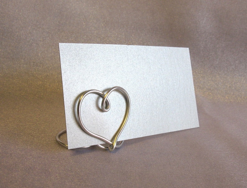 Heart Table Place Card Holders SET OF 12 for Weddings Etsy
