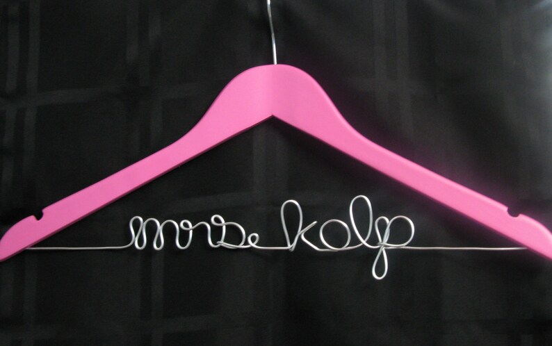 Dawn/'s Craft Store Personalized Bridal Hanger for Wedding Dress