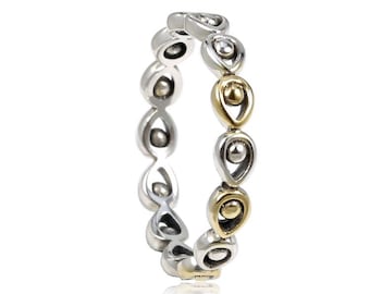pandora bicolor ring pfauenfed
