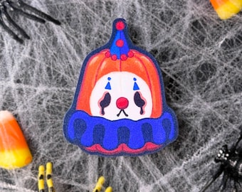 Pumpkin Clown Vinyl Sticker | Halloween Sticker, Waterproof Laptop Water Bottle Decal