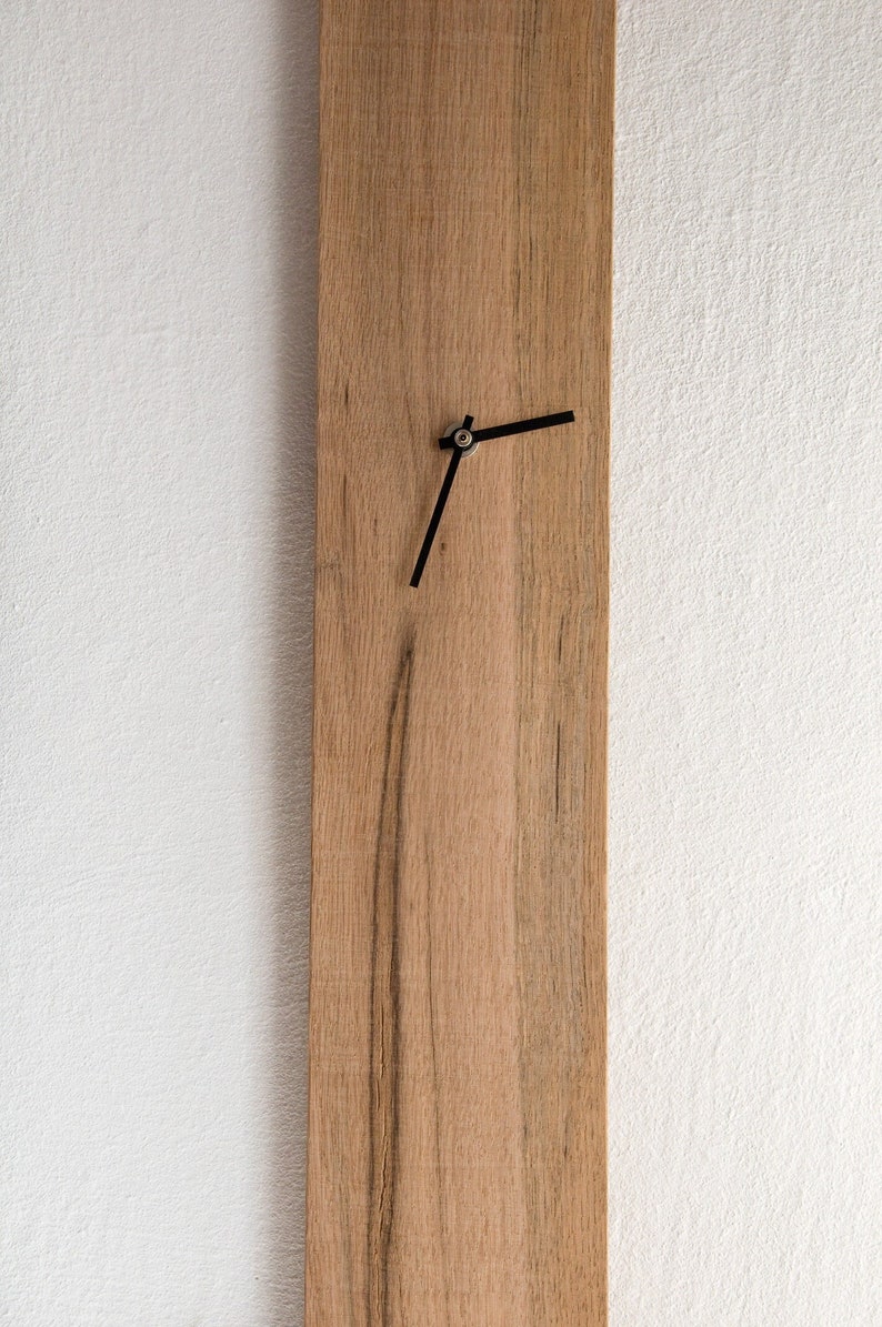 Large Rectangular Wood Wall Clock / Unique Modern Wooden Clock Etsy
